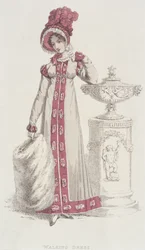 Spazierkleid, Dezember 1819, aus Ackermanns Repository of Arts